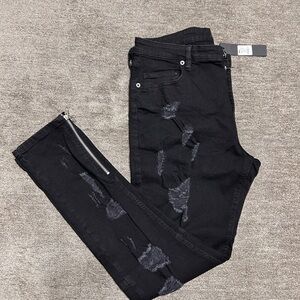 Fashion Nova Men's Charcoal Skinny Jeans “New”